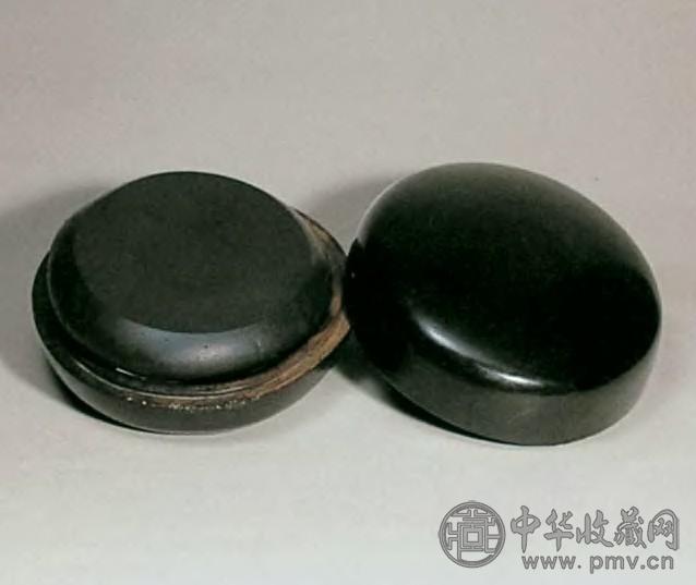 清晚期 石刻吴昌硕款蛋形砚