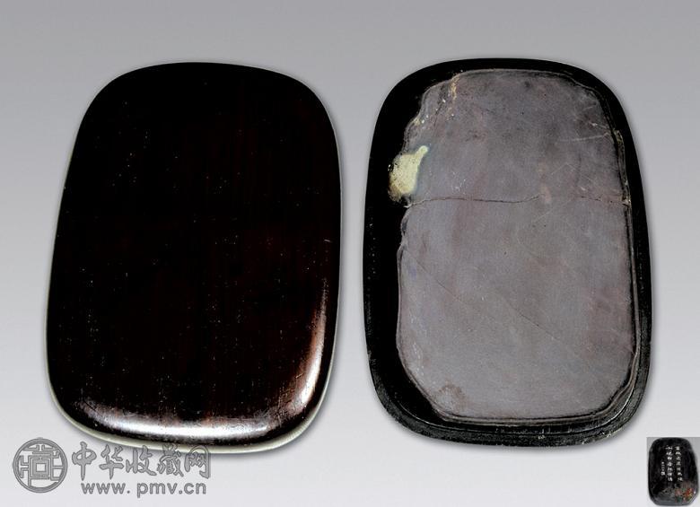清代 椭圆形素砚