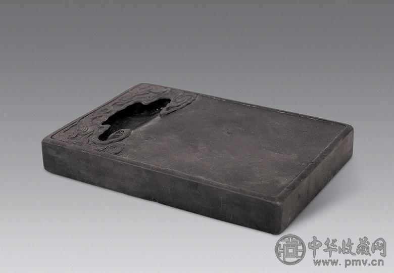 清中期 端石雕云龙纹砚
