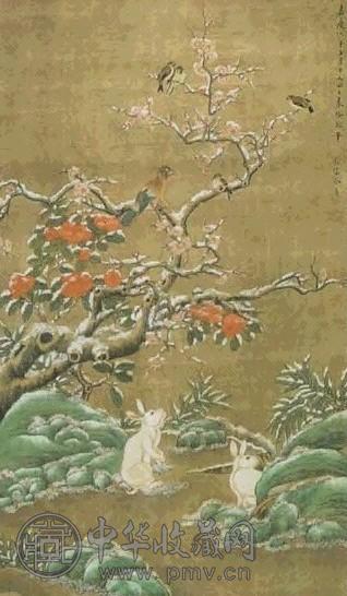 余集 仿徐熙花鸟 轴