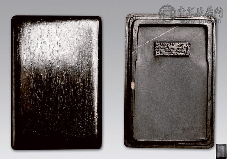 清代 博古纹长方砚