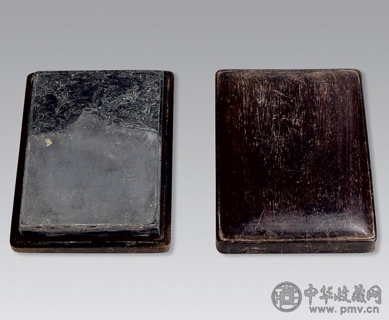 清代 吴志山铭文云鹤砚