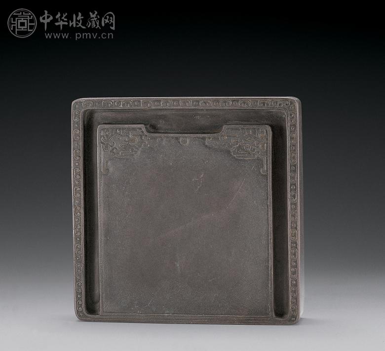 清早期 雕夔龙纹砚