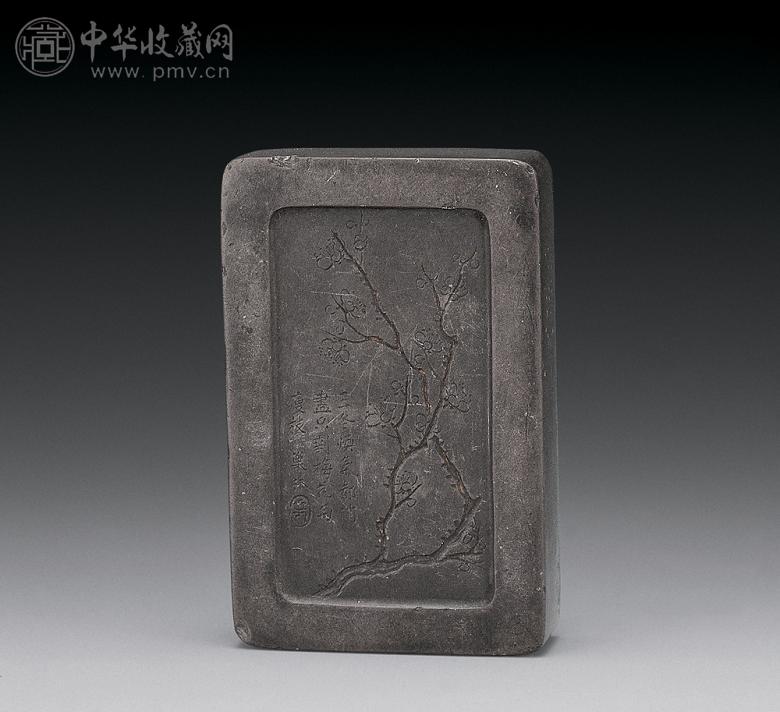 清中期 汪士慎题诗砚