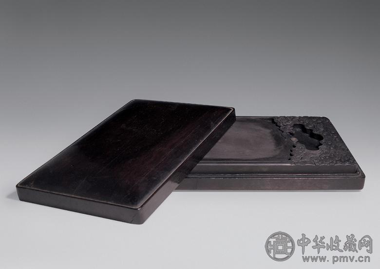 清 双龙戏珠纹端砚