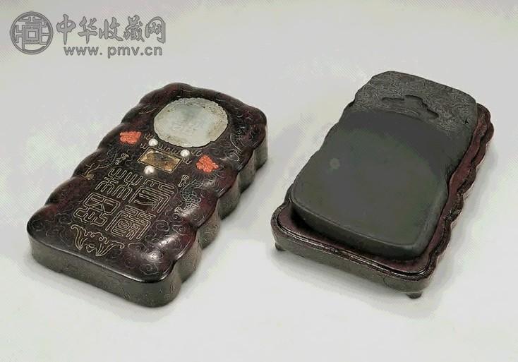 清 端石刻云龙砚