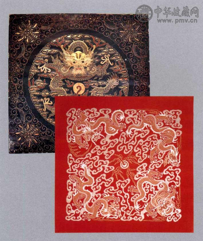 清 金绘龙纹宫纸 四十九张