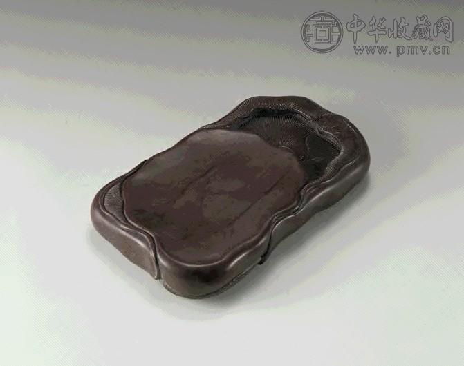 清 青州红丝随形砚(红木盒)