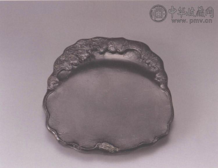 清 端石荷叶式砚 清 端石荷叶式砚