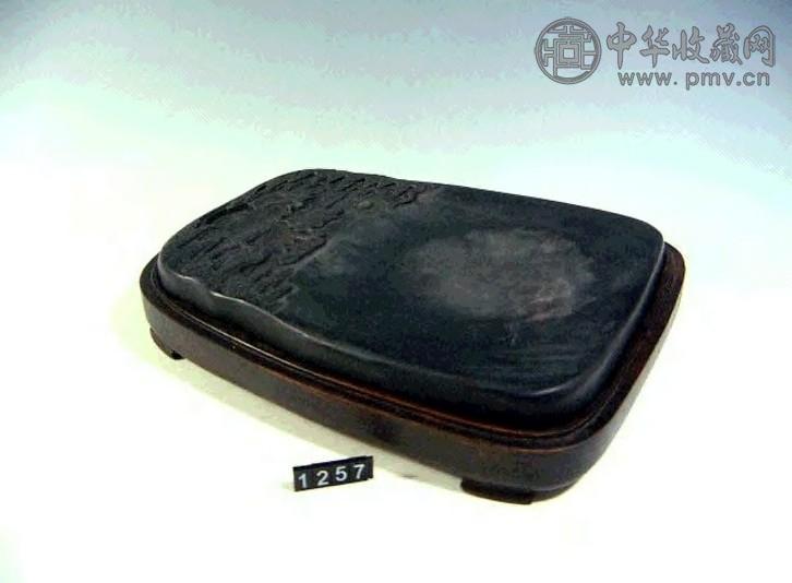 清 雕松鹤端砚