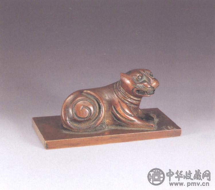 清中期 铜虎形镇纸