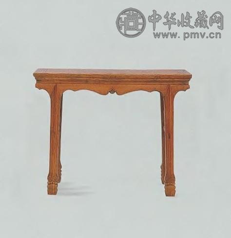 清中期 榆木剑腿酒桌(山东)