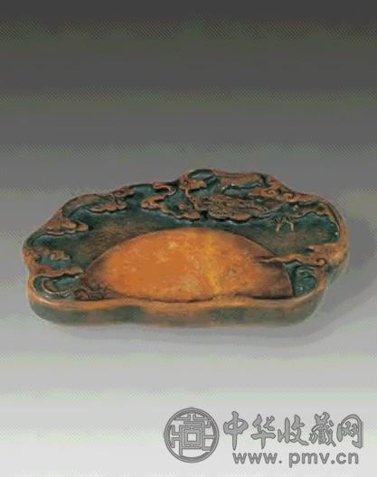 红丝石雕龙砚