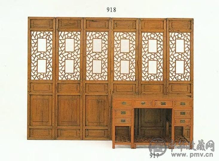 清晚期 杉木屏门