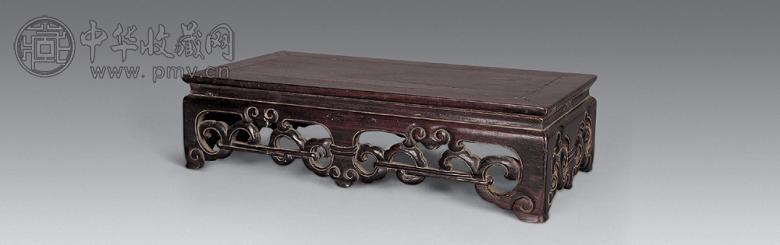 清 红木雕花小几