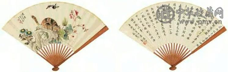 丁鑫 花卉 成扇