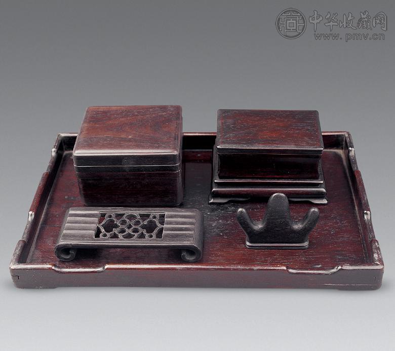 清 紫檀文房具(1套5件)