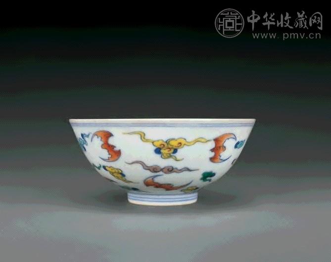 民国 仿雍正斗彩百福小碗