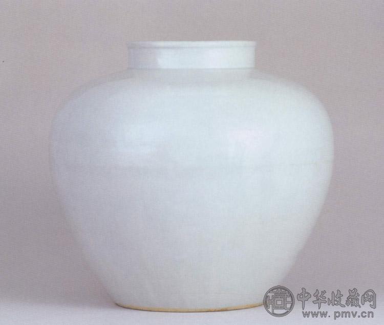 明宣德 白釉大罐