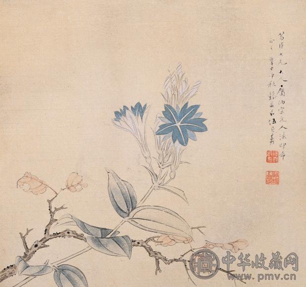 伍德彝 花卉 册页(6开选1)
