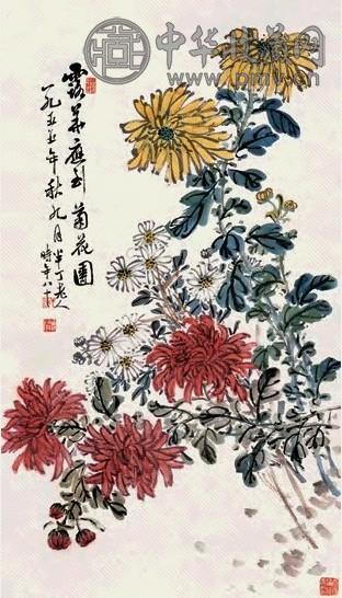 陈半丁 花卉 轴
