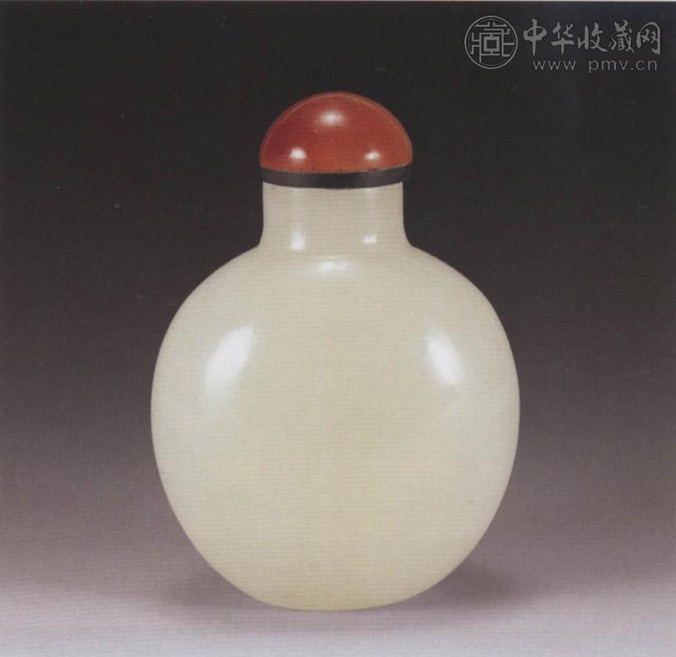 清中期 白玉鼻烟壶