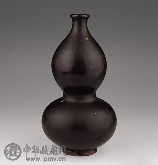 元 磁州系黑釉葫芦瓶