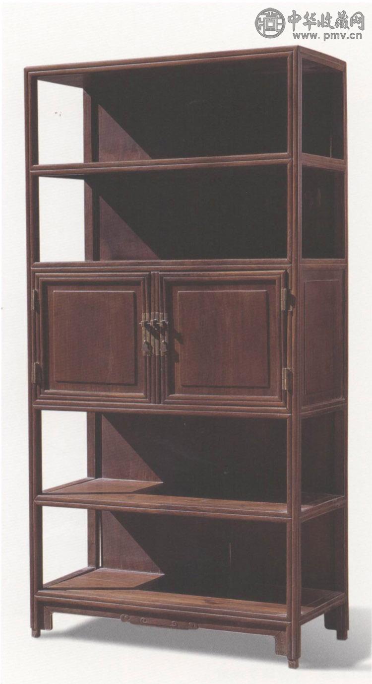 清中期 红木书架