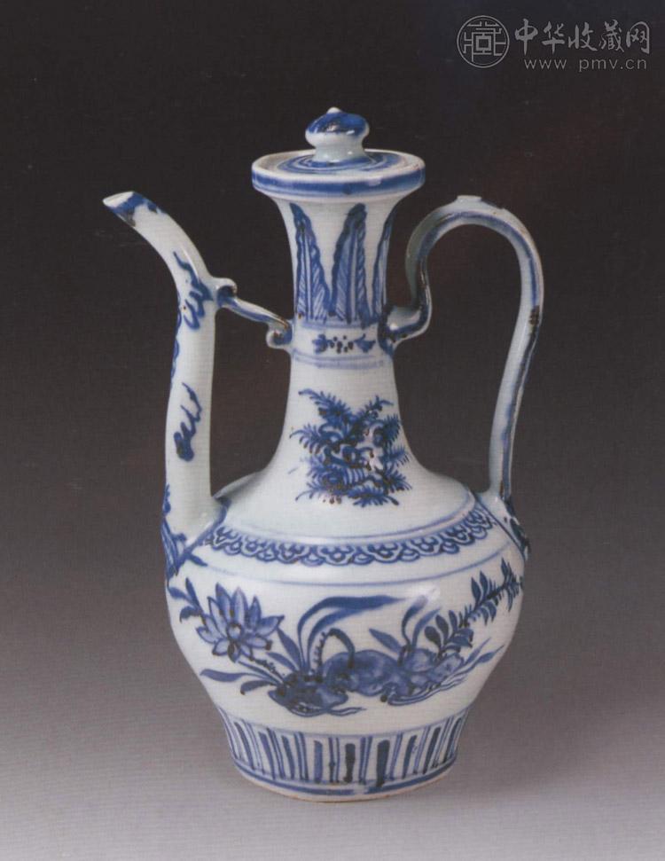 明中期 青花花卉执壶