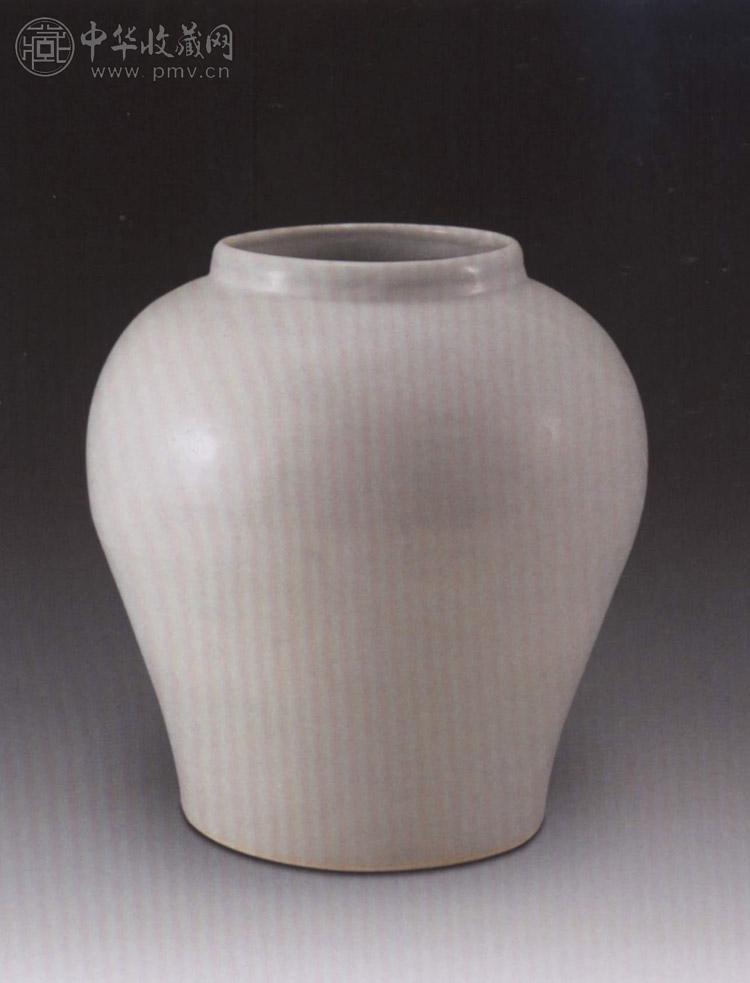 明 白釉罐