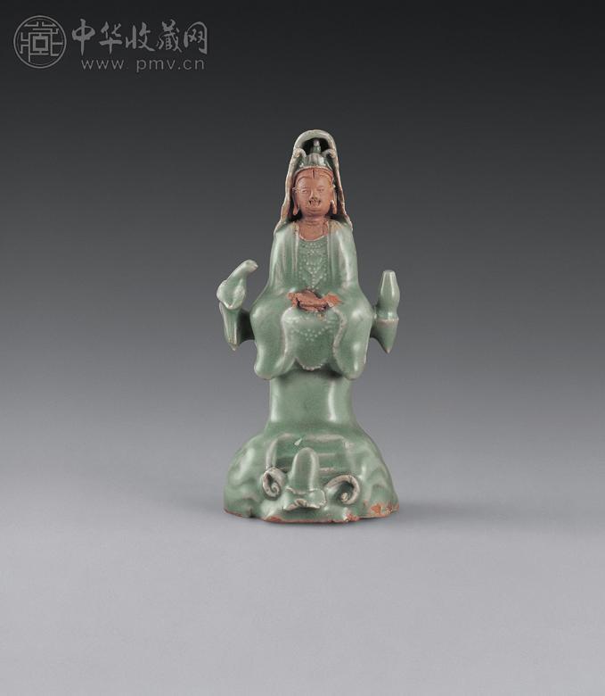 元 龙泉窑观音塑像