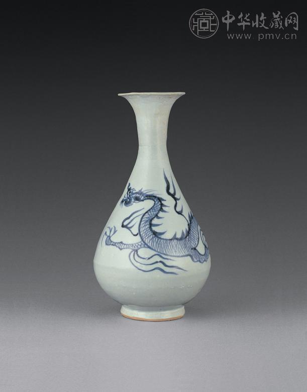 元 青花龙纹玉壶春瓶