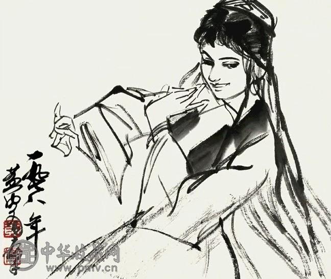 黄胄 1978年作 人物 镜心 纸本
