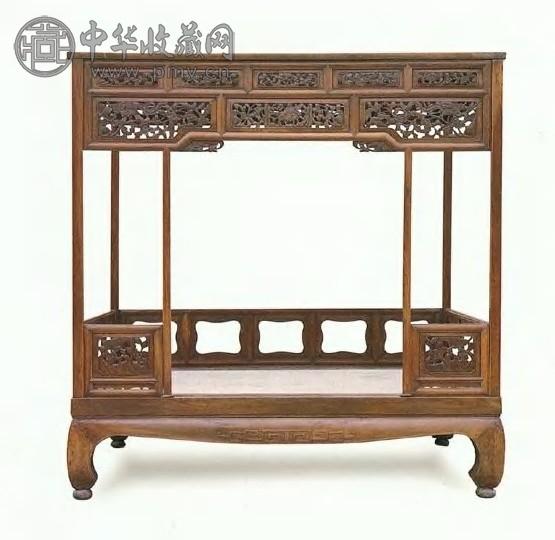 清中期 榉木架子床