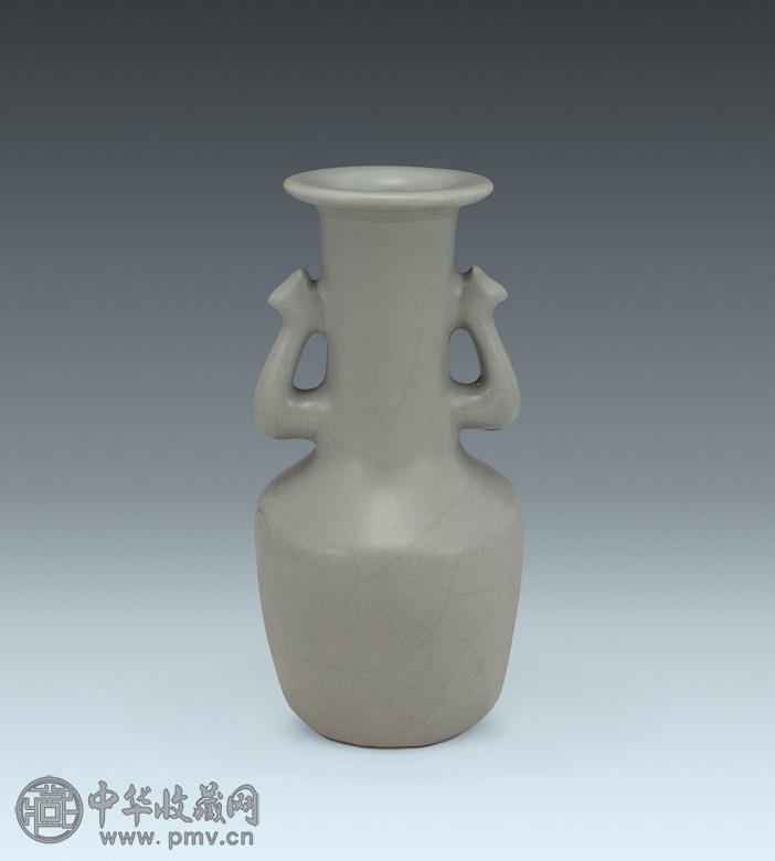 元 龙泉窑 凤耳瓶