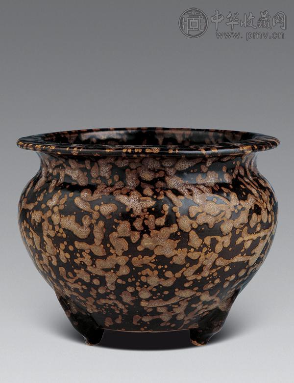 元-明 吉州窑玳瑁斑罐