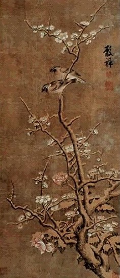 王谷祥(款) 花鸟 立轴 设色绢本