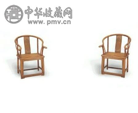 清 榉木圈椅(1对)