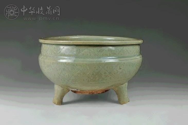 明中期 龙泉锦纹炉