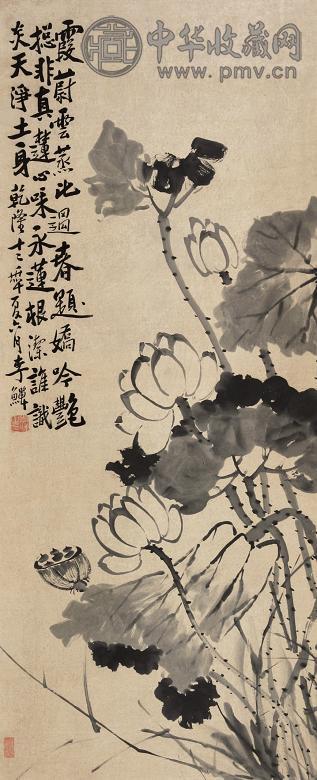 李鱓(款) 花鸟 立轴