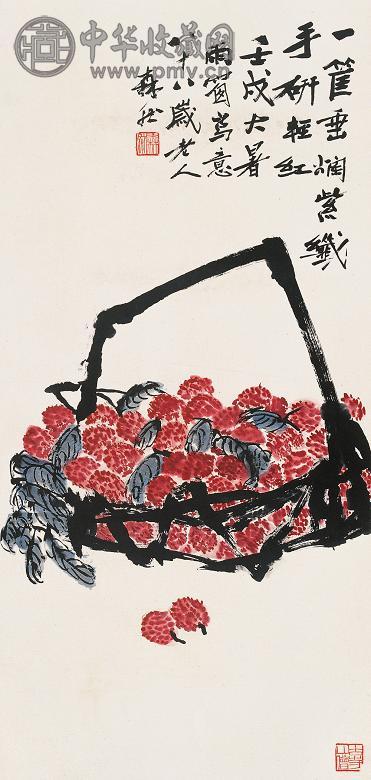 王森然 壬戌(1982年)作 大利图 立轴 纸本