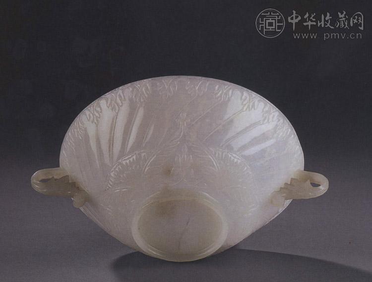 十八世纪 痕都斯坦白玉双耳碗