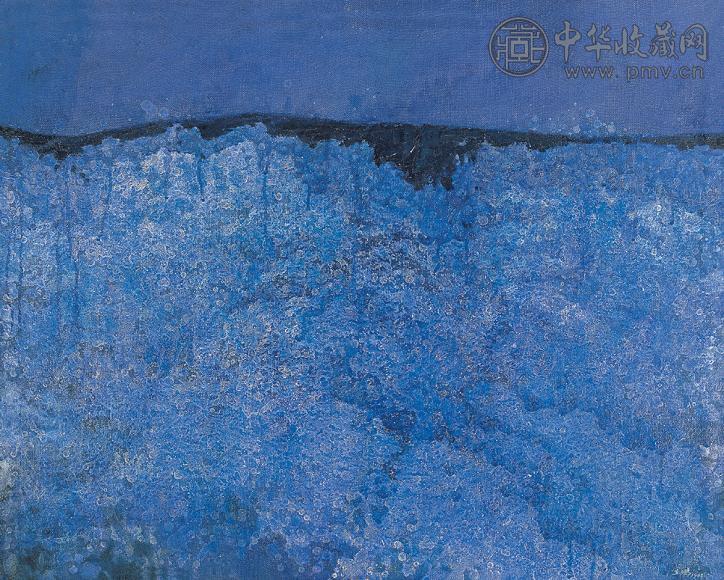 闻立鹏 1988年作 夜苍茫 布面油画