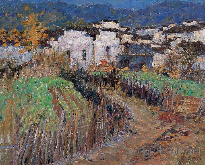 李荣洲 2002年 西递 布面 油画