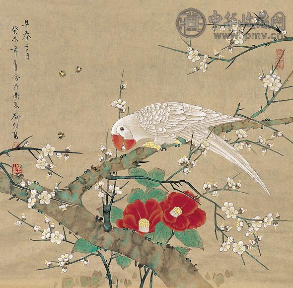 喻继高 癸未(2003年)作 早春二月 镜心 设色纸本