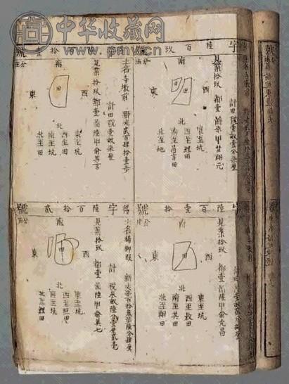 清初 清顺治鱼鳞册