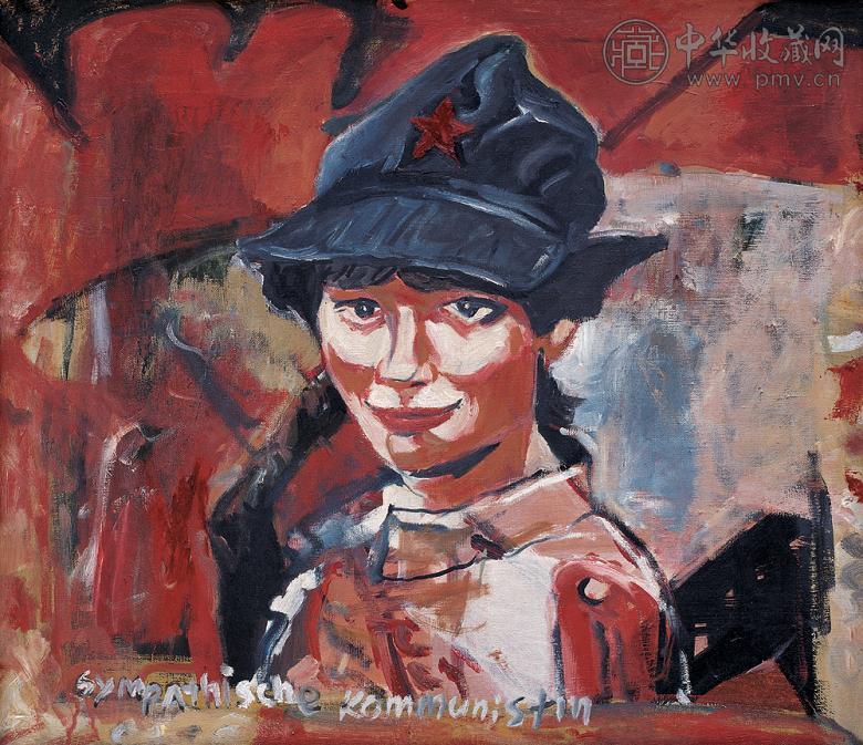 吴维佳 苏联红军 布面 油画
