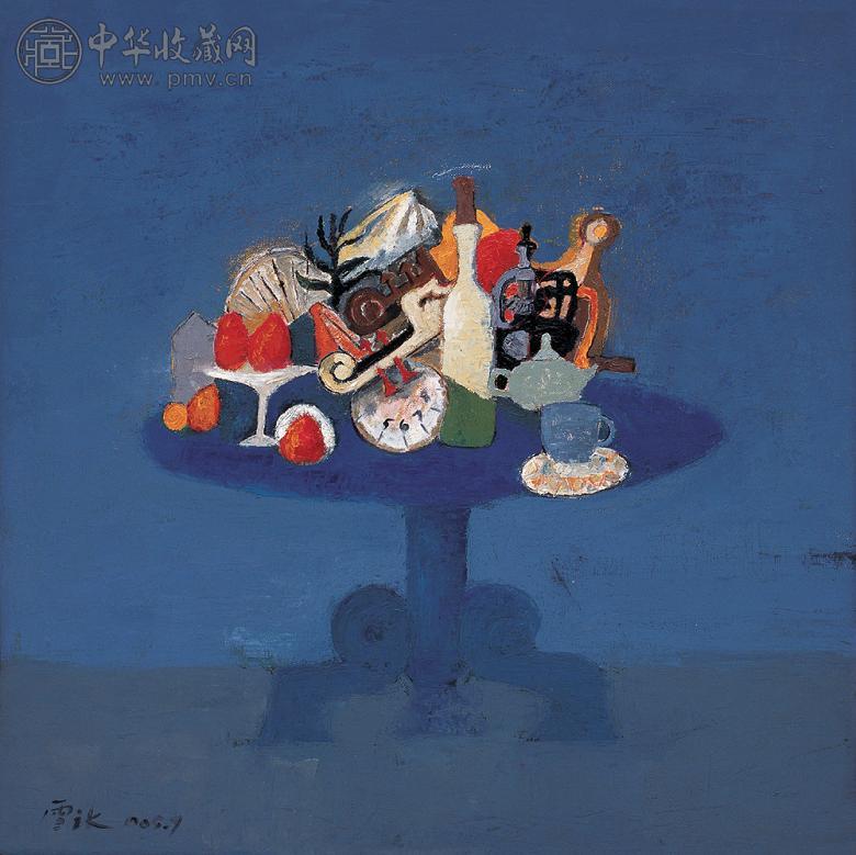 胡雪冰 2005年作 桌子 布面 油画
