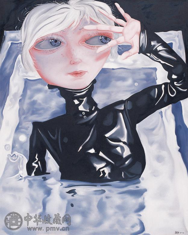 熊宇 2002年作 耀眼的光 布面 油画