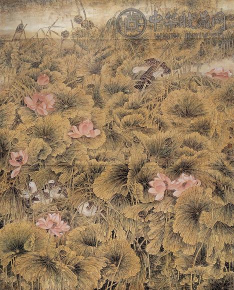 李建祥 藕塘深处 镜心